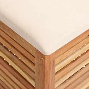 Koupelnová stolička 40,5 x 40,5 x 56 cm masivní ořechové dřevo - obrázek 7