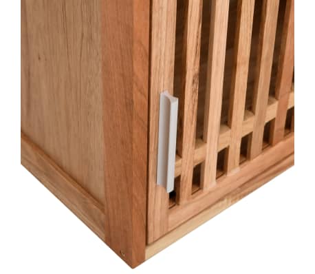 Wasmand 39x39x65 cm massief walnotenhout kopen