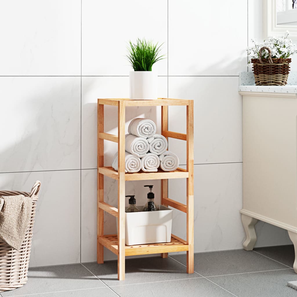 vida XL Badregal 35,5x 35,5x 79 cm Massivholz Nussbaum