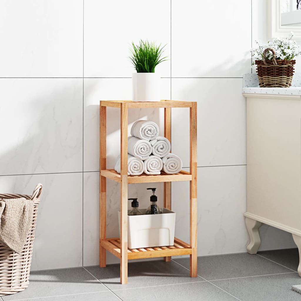 vida XL Badregal 36x 36x 79 cm Massivholz Nussbaum