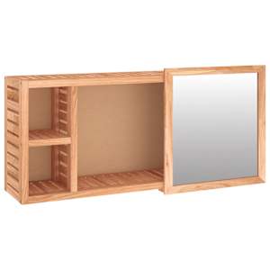 Zrcadlová skříňka 80 x 17 x 34 cm masivní ořechové dřevo - obrázek 2