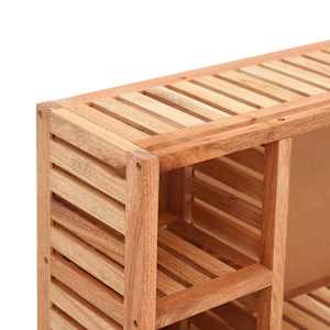Zrcadlová skříňka 80 x 17 x 34 cm masivní ořechové dřevo - obrázek 6