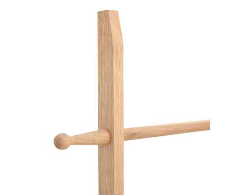 VidaXL Échelle Porte-Serviettes Bois Noyer Massif – Rangement Salle De Bain, Couvertures, Déco Scandinave Chic !