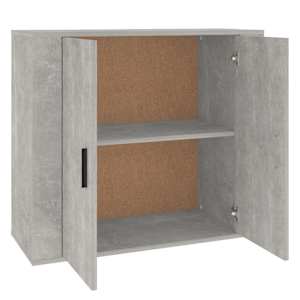 Příborník betonově šedý 80x33x70 cm kompozitní dřevo - obrázek 4