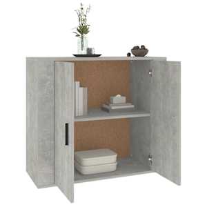 Příborník betonově šedý 80x33x70 cm kompozitní dřevo - obrázek 6