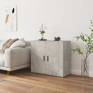 Příborník betonově šedý 80x33x70 cm kompozitní dřevo - obrázek 1