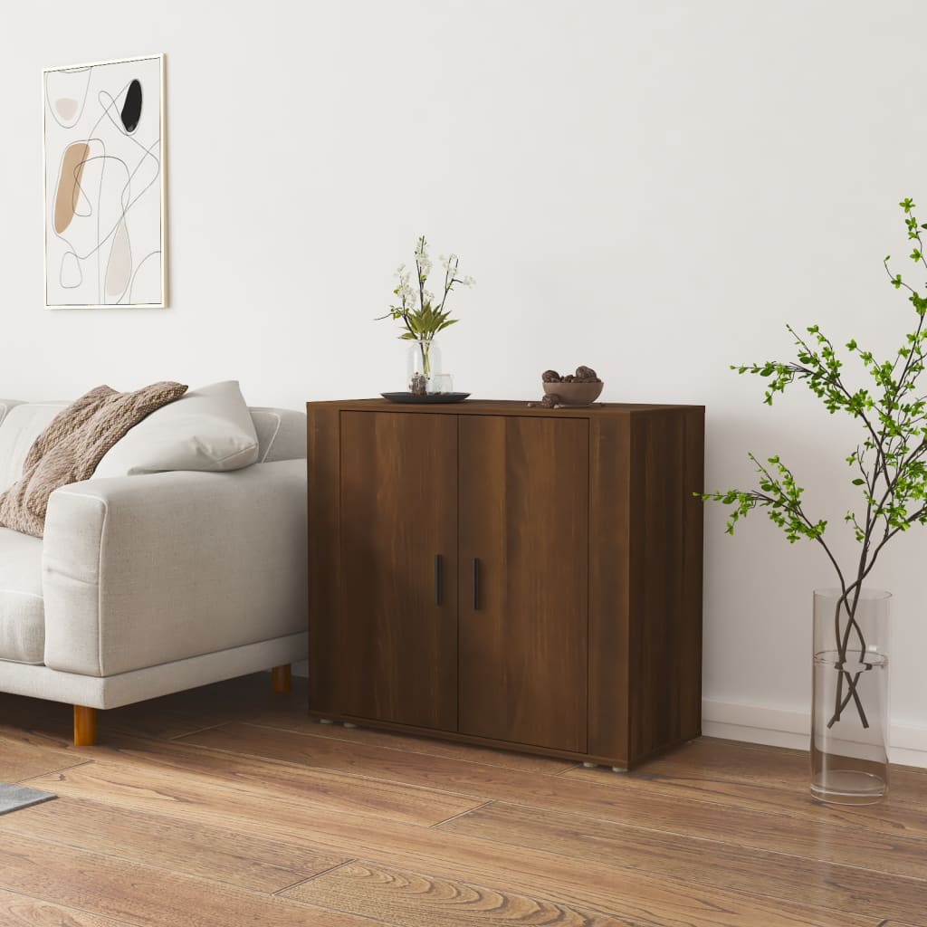Maison Exclusive Cómoda de madera contrachapada roble marrón 60x36x103 cm