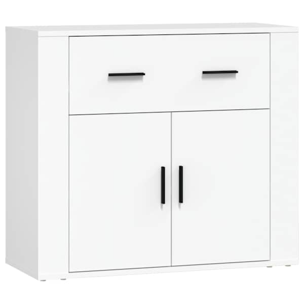 vidaXL puhvetkapp, valge, 80 x 33 x 70 cm, tehispuit