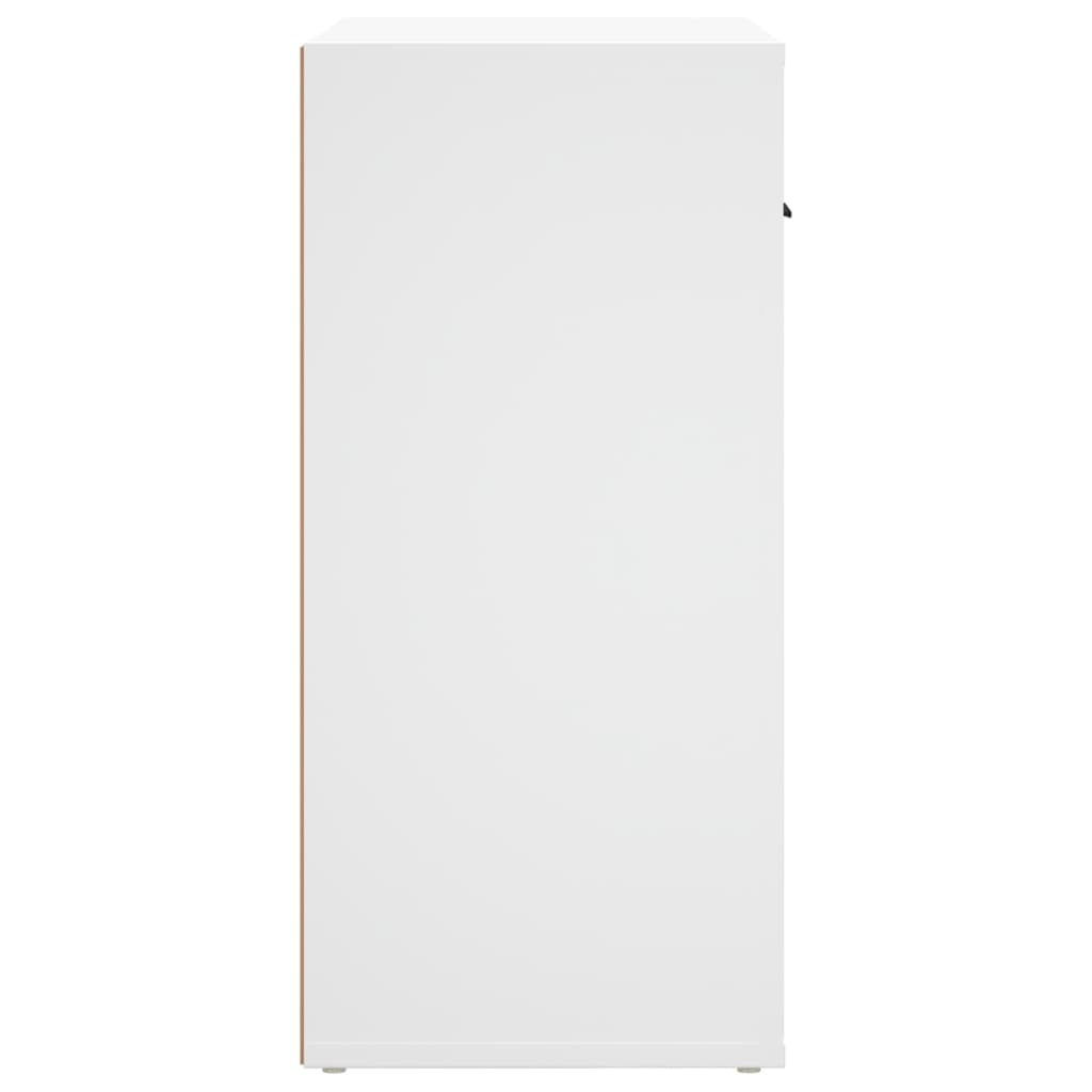 fehér szerelt fa tálalószekrény 80 x 33 x 70 cm