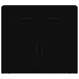 vidaXL Skjenk svart 80x33x70 cm konstruert tre