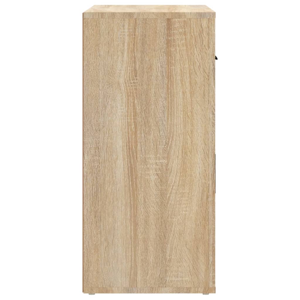 sonoma tölgy színű szerelt fa tálalóasztal 80x33x70 cm