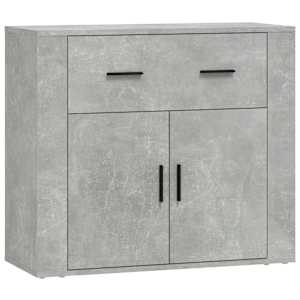 Příborník betonově šedý 80x33x70 cm kompozitní dřevo - obrázek 2