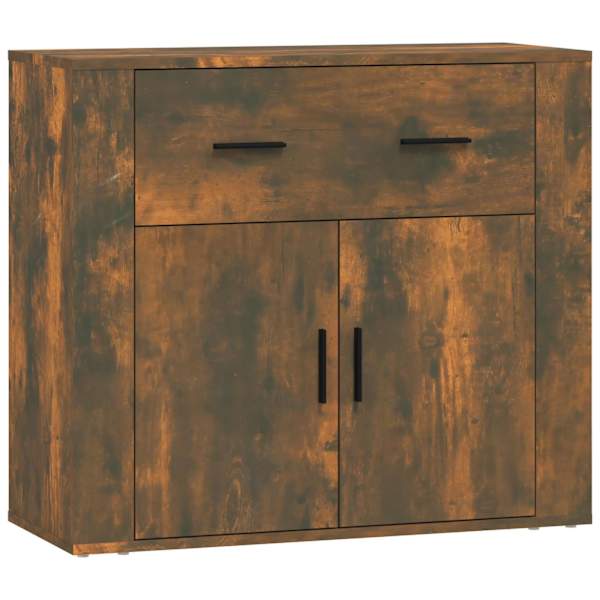 vidaXL puhvetkapp, suitsutatud tamm, 80 x 33 x 70 cm, tehispuit