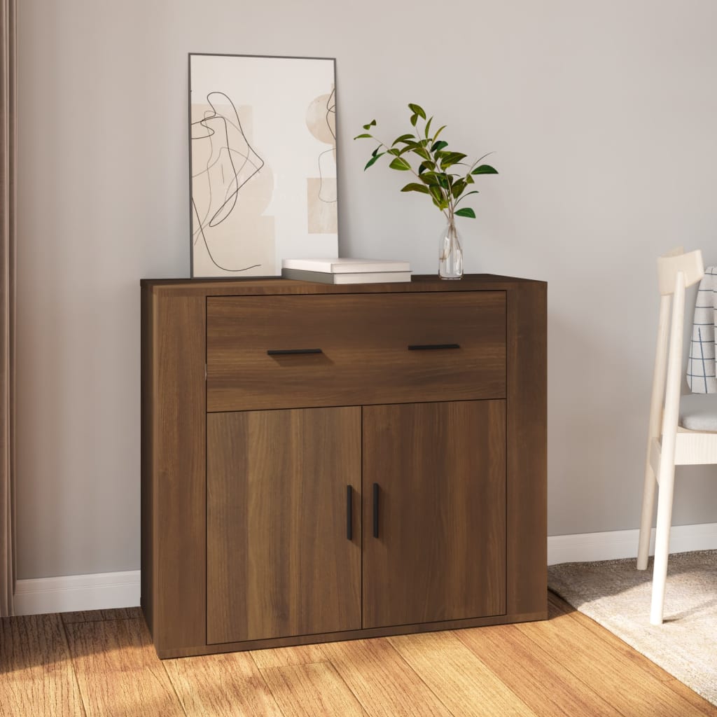 vidaXL Sideboard Braun Eichen-Optik 80x33x70 cm Holzwerkstoff