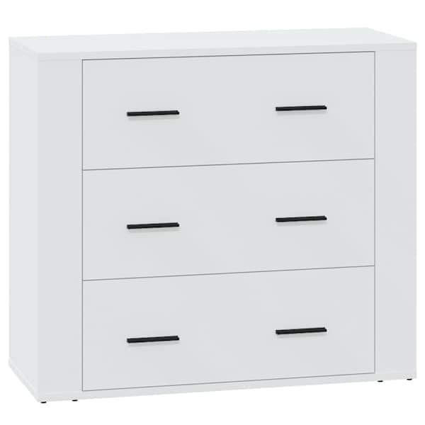 vidaXL puhvetkapp, valge, 80 x 33 x 70 cm, tehispuit