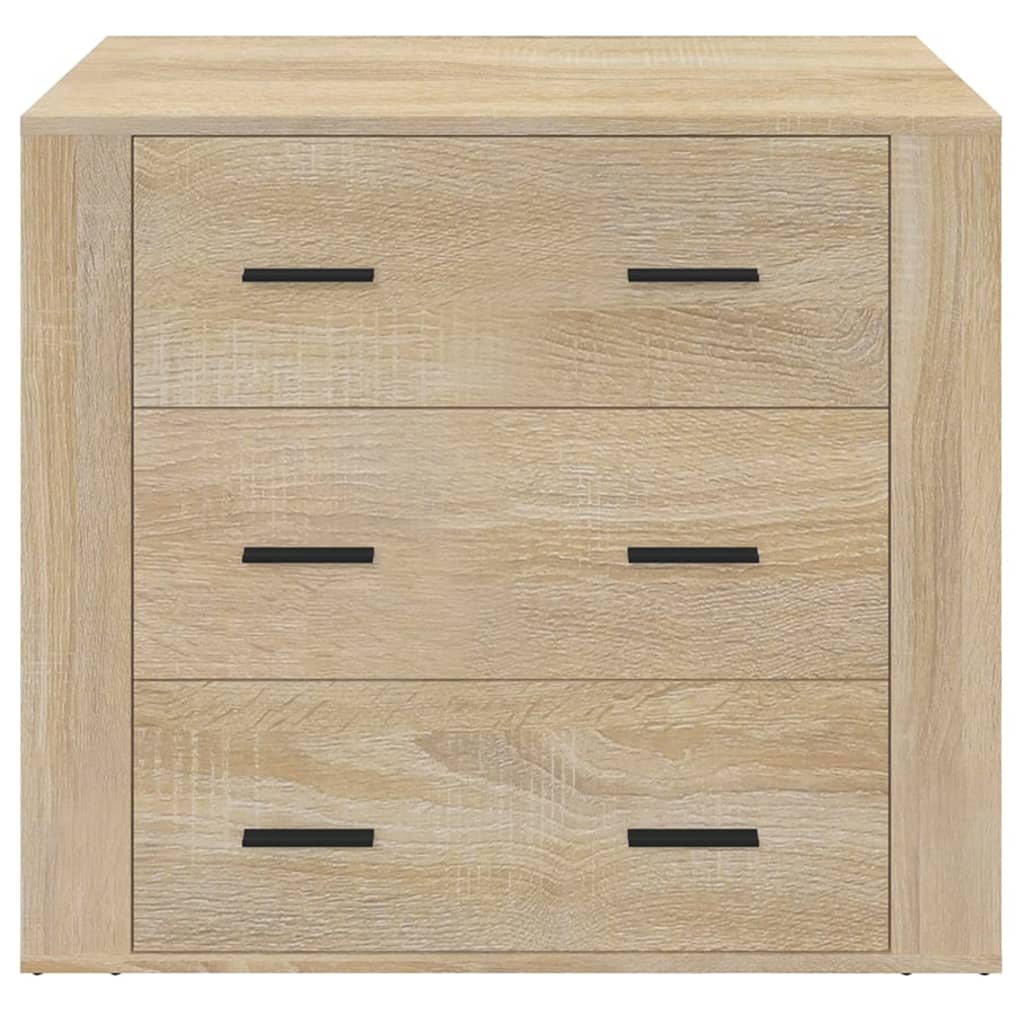 vidaXL Dressoir 80x33x70 cm bewerkt hout sonoma eikenkleurig afbeelding