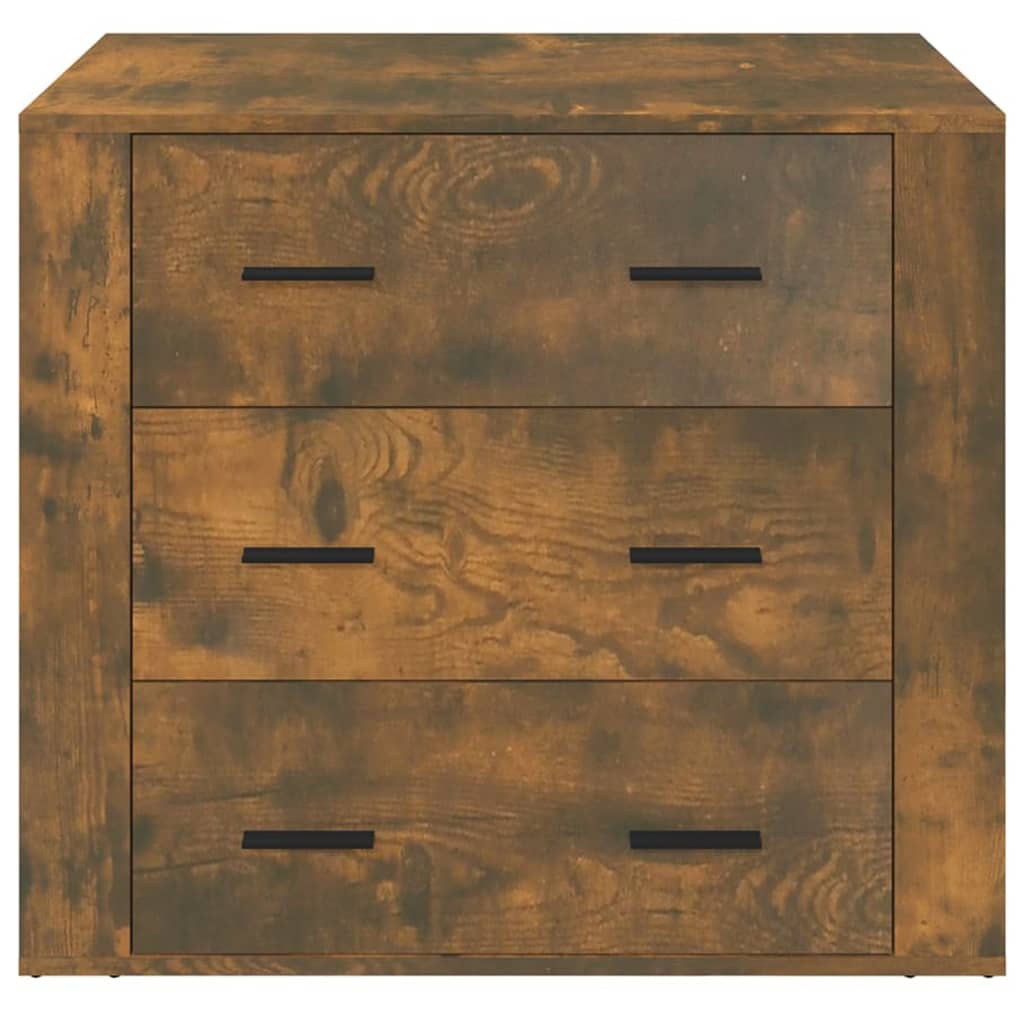 vidaXL Dressoir 80x33x70 cm bewerkt hout gerookt eikenkleurig afbeelding