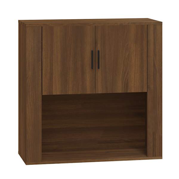 vidaXL seinakapp, pruun tamm, 80x33x80 cm, tehispuit