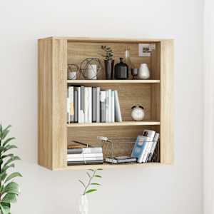 Stenska omarica sonoma hrast 80x33x80 cm inženirski les