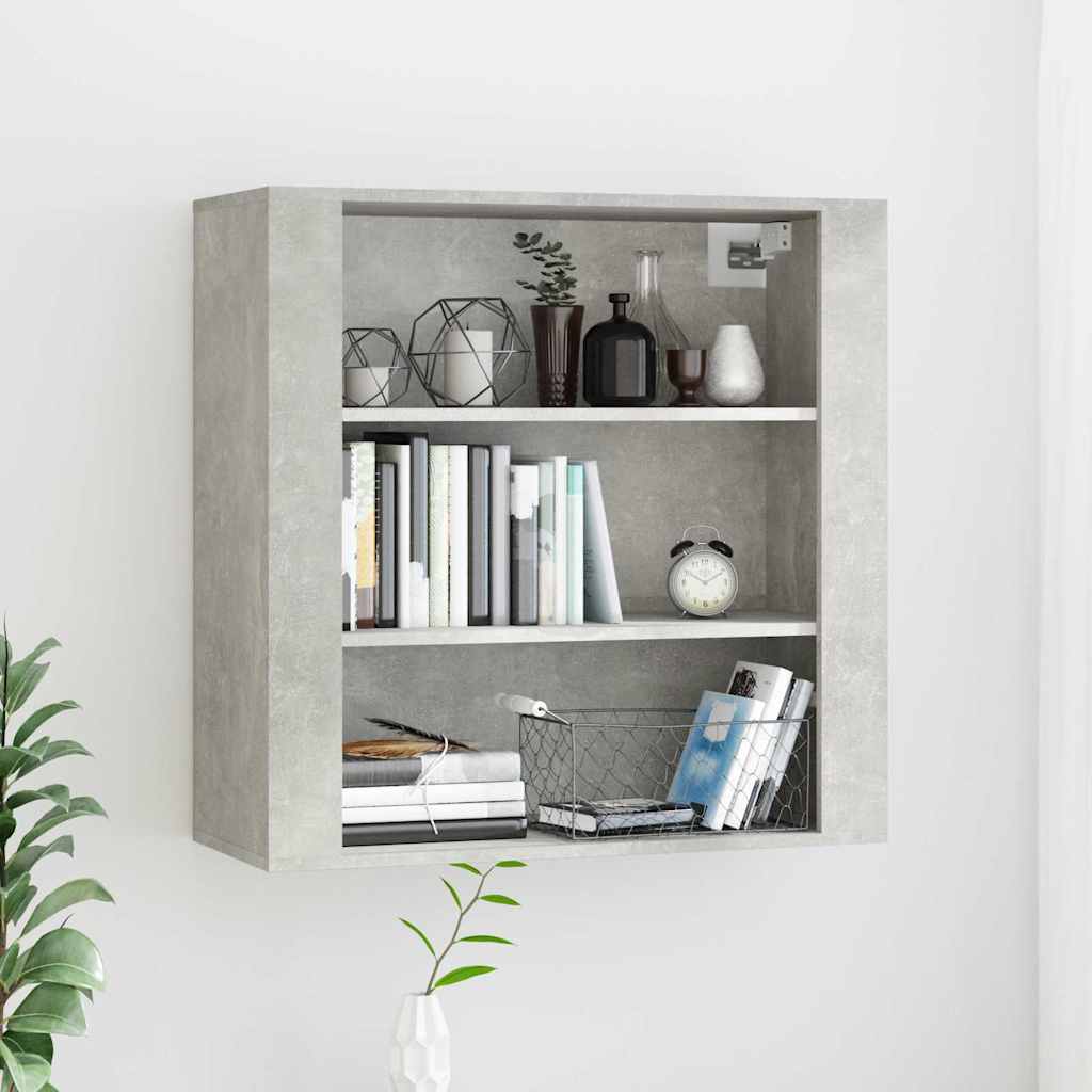 vidaXL vægskab 80x33x80 cm konstrueret træ betongrå