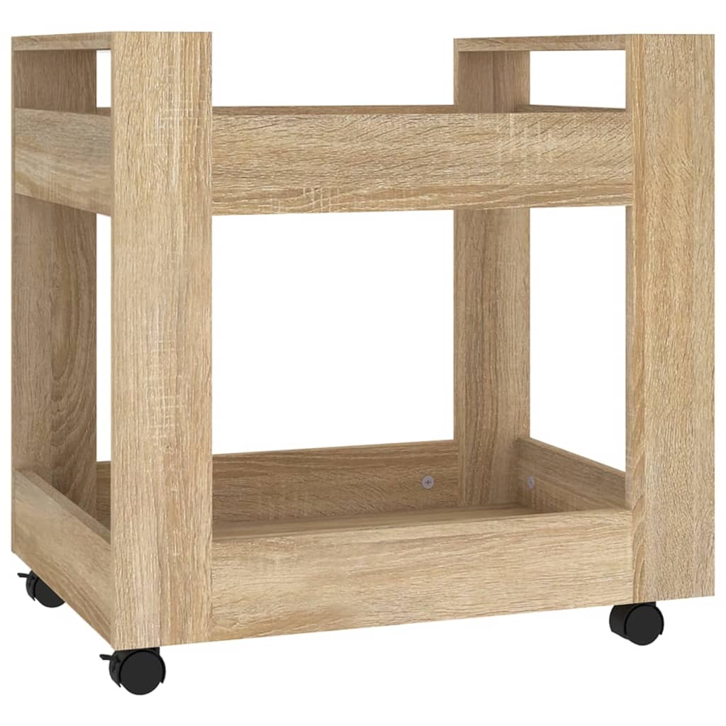 Bürowagen Sonoma-Eiche 60x45x60 cm Holzwerkstoff