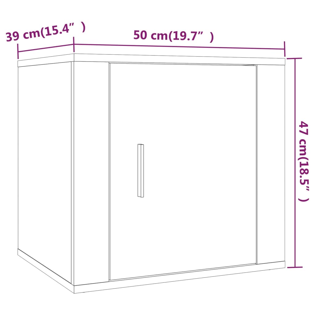 imagem de vidaXL Mesas de cabeceira 2 pcs 50x39x47 cm branco11