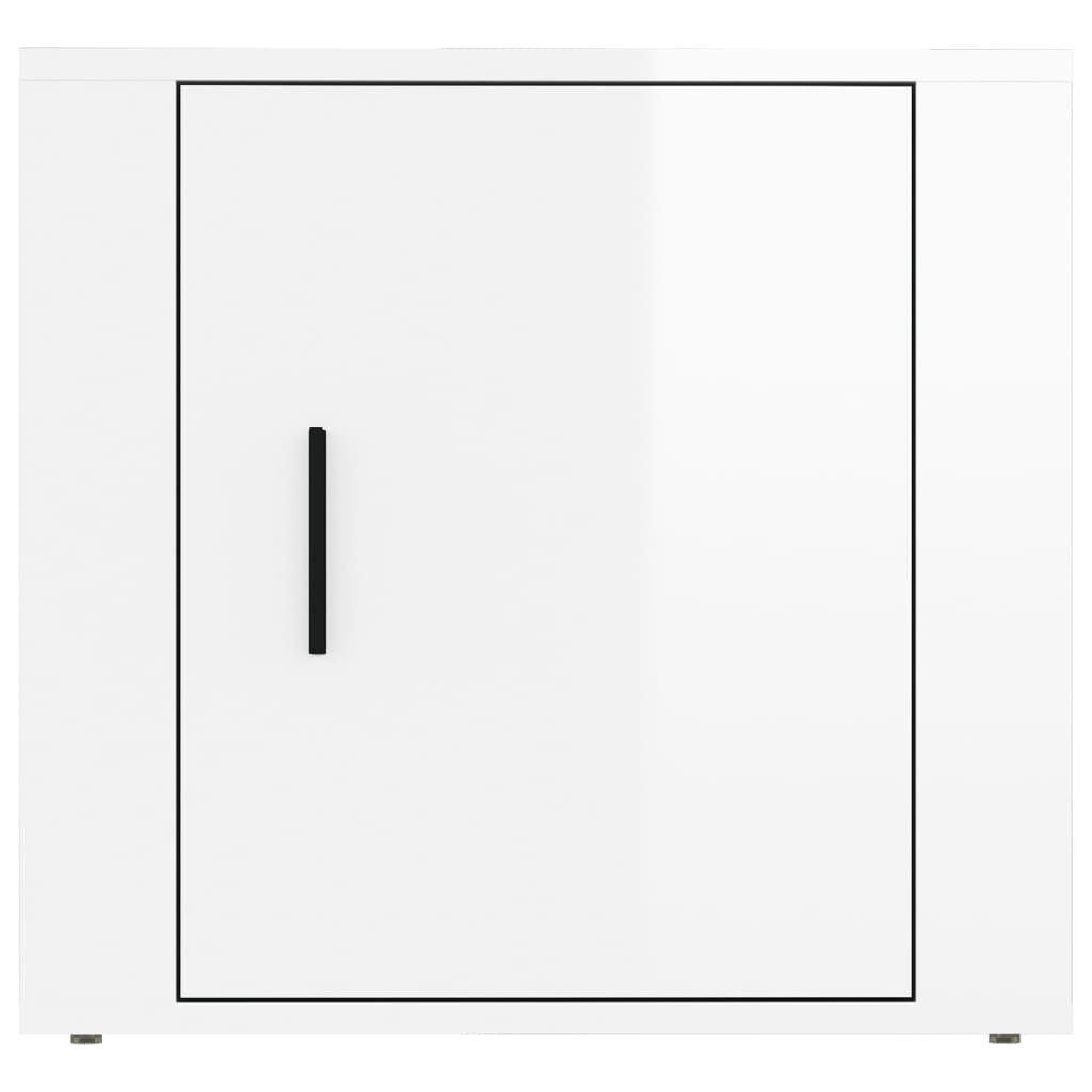 imagem de vidaXL Mesas de cabeceira 2 pcs 50x39x47 cm branco brilhante7