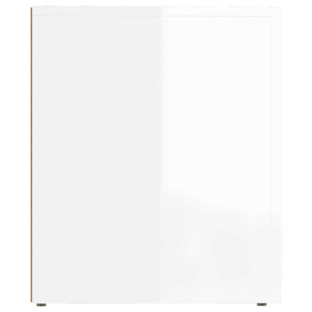 imagem de vidaXL Mesas de cabeceira 2 pcs 50x39x47 cm branco brilhante8