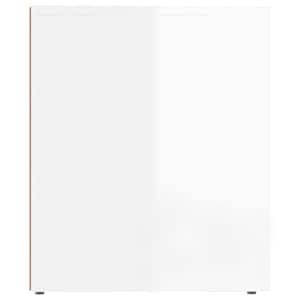 Noční stolky 2 ks bílé s vysokým leskem 50 x 39 x 47 cm - obrázek 7