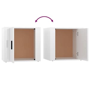 Noční stolky 2 ks bílé s vysokým leskem 50 x 39 x 47 cm - obrázek 9