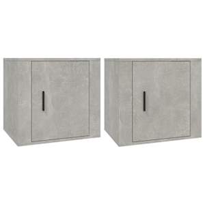 Noční stolky 2 ks betonově šedé 50x39x47 cm - obrázek 2