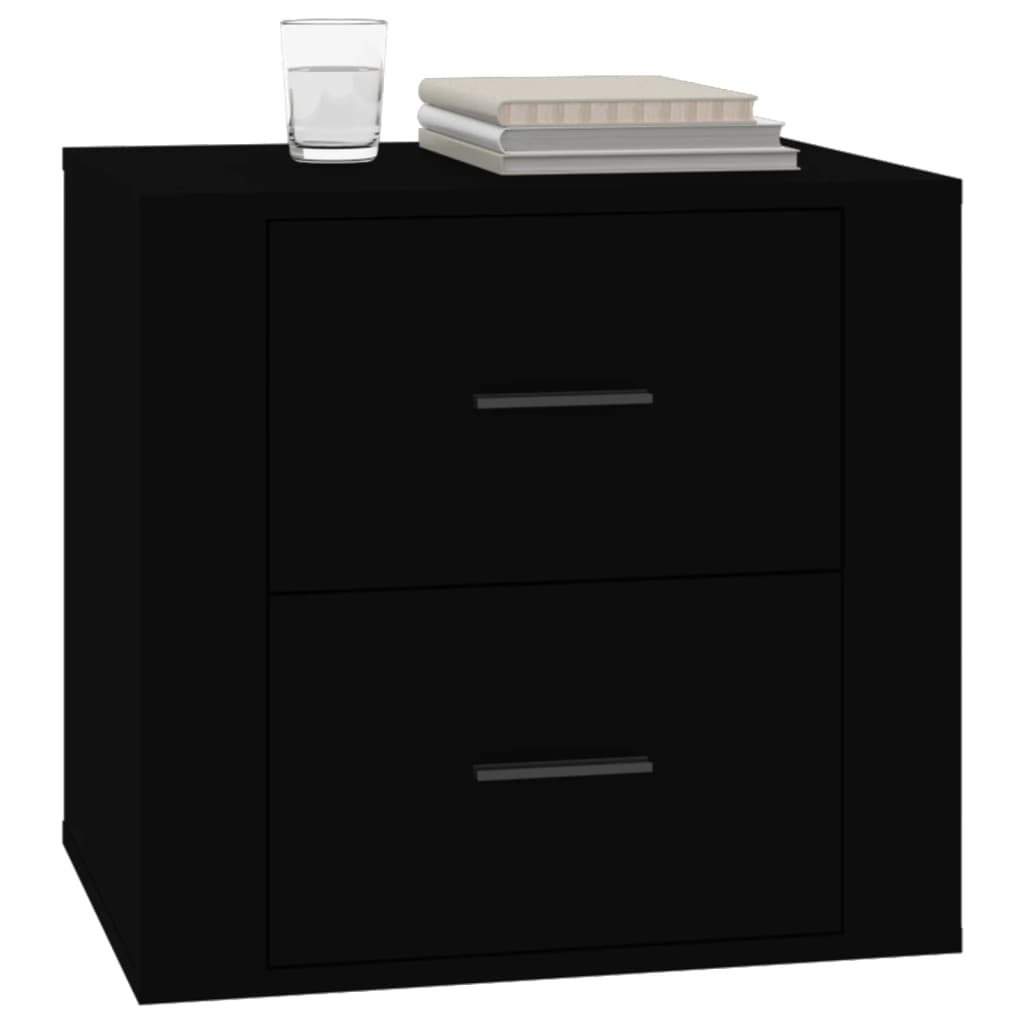 imagem de vidaXL Mesa de cabeceira 50x39x47 cm preto5