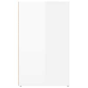 Noční stolek bílý s vysokým leskem 50x36x60 cm kompozitní dřevo - obrázek 8
