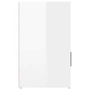 Noční stolek bílý s vysokým leskem 50x36x60 cm kompozitní dřevo - obrázek 8