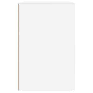 Botník bílý 130x35x54 cm kompozitní dřevo - obrázek 7
