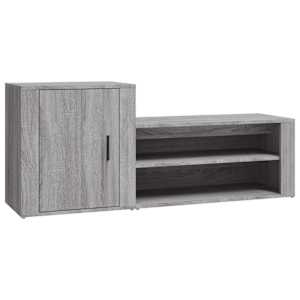 vidaXL kingakapp, hall Sonoma tamm, 130x35x54 cm, tehispuit