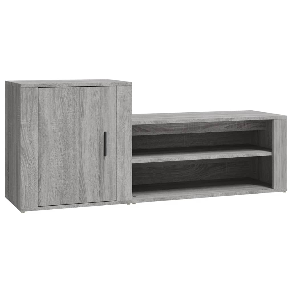 vidaXL Botník šedý sonoma 130x35x54 cm kompozitní dřevo