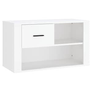 vidaXL jalatsikapp, valge, 80 x 35 x 45 cm, tehispuit