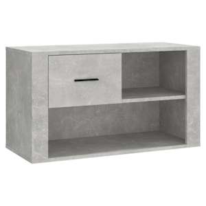Botník betonově šedý 80 x 35 x 45 cm kompozitní dřevo - obrázek 2