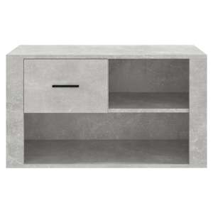 Botník betonově šedý 80 x 35 x 45 cm kompozitní dřevo - obrázek 5