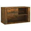 vidaXL kingakapp, suitsutatud tamm, 80x35x45 cm, tehispuit