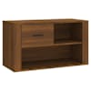 vidaXL kingakapp, pruun tamm, 80 x 35 x 45 cm, tehispuit