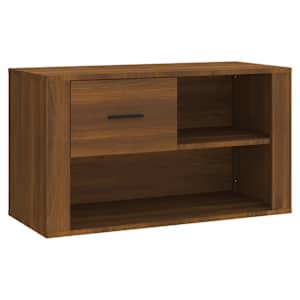 Botník hnědý dub 80x35x45 cm kompozitní dřevo - obrázek 2