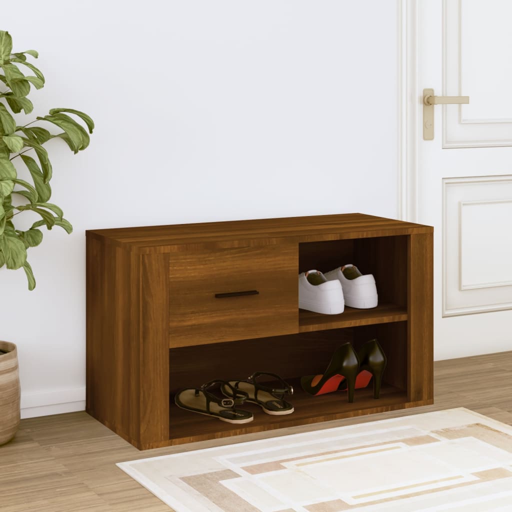 Mueble Zapatero Pared Madera Contrachapada Entrada Salón