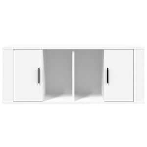 TV skříňka bílá 100 x 35 x 40 cm kompozitní dřevo - obrázek 5