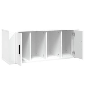 TV skříňka bílá 100 x 35 x 40 cm kompozitní dřevo - obrázek 7