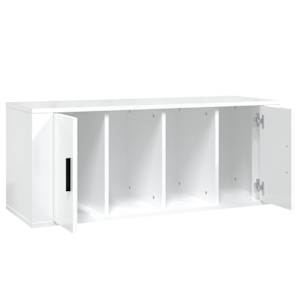 TV skříňka lesklá bílá 100x35x40 cm kompozitní dřevo - obrázek 7