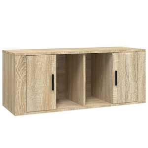 TV skříňka dub sonoma 100 x 35 x 40 cm kompozitní dřevo - obrázek 2