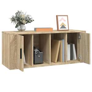 TV skříňka dub sonoma 100 x 35 x 40 cm kompozitní dřevo - obrázek 4