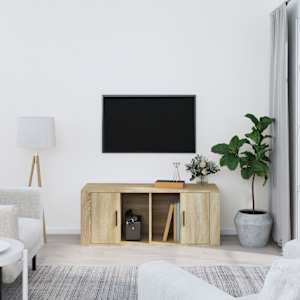 TV skříňka dub sonoma 100 x 35 x 40 cm kompozitní dřevo - obrázek 1